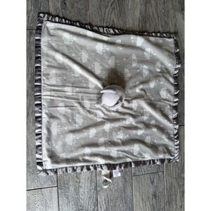 Parents Choice Lovey Elephant Clouds Plush Baby Security Blanket Satin Trim 24"